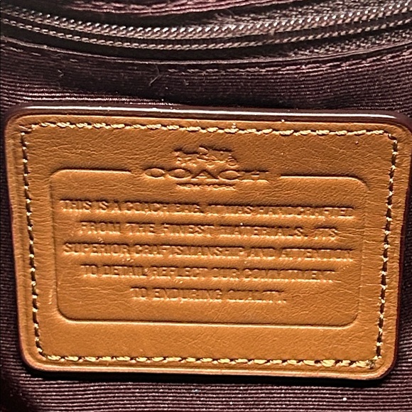 Coach Madison Carlyle Exploded Reps Brown/Black Leather Hobo Shoulder Bag Purse - Picture 10 of 16